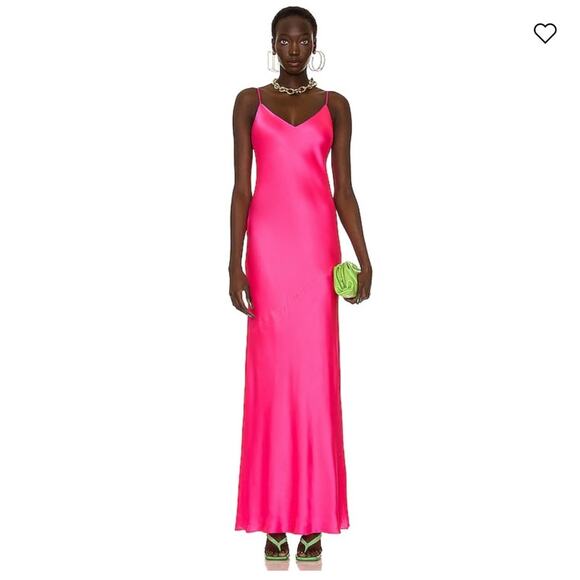 L'AGENCE Serita Maxi V Neck Dress - Picture 1 of 16